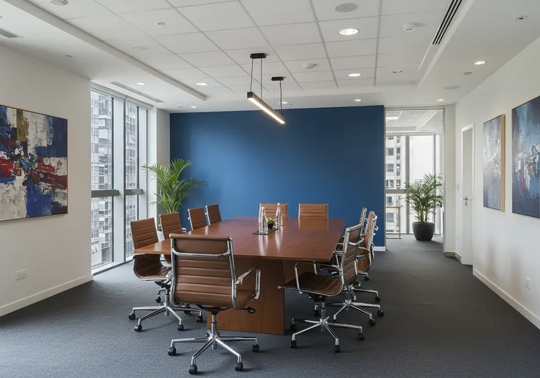 Commercial office interior painted by Paintcom