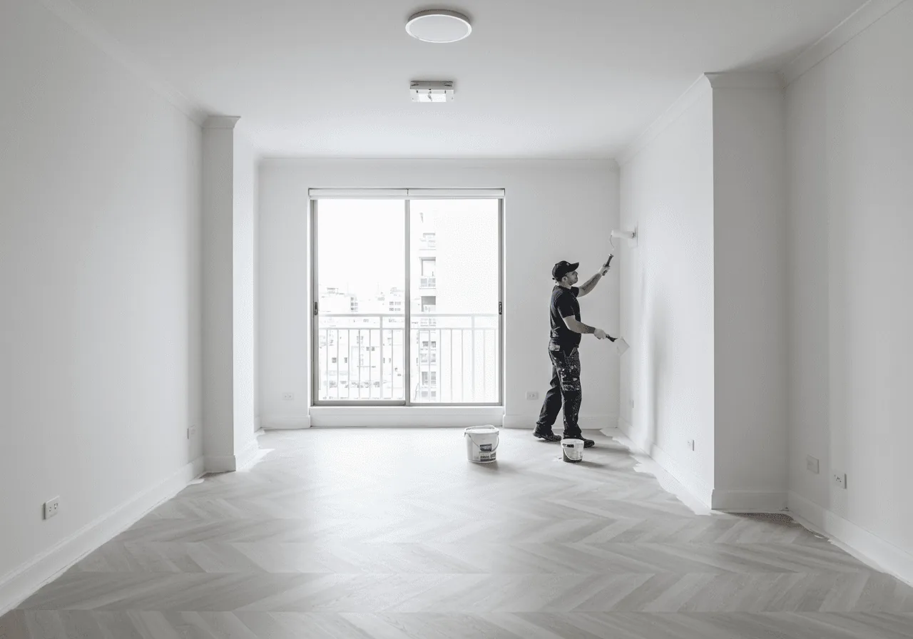 Real estate painting preparation by Paintcom