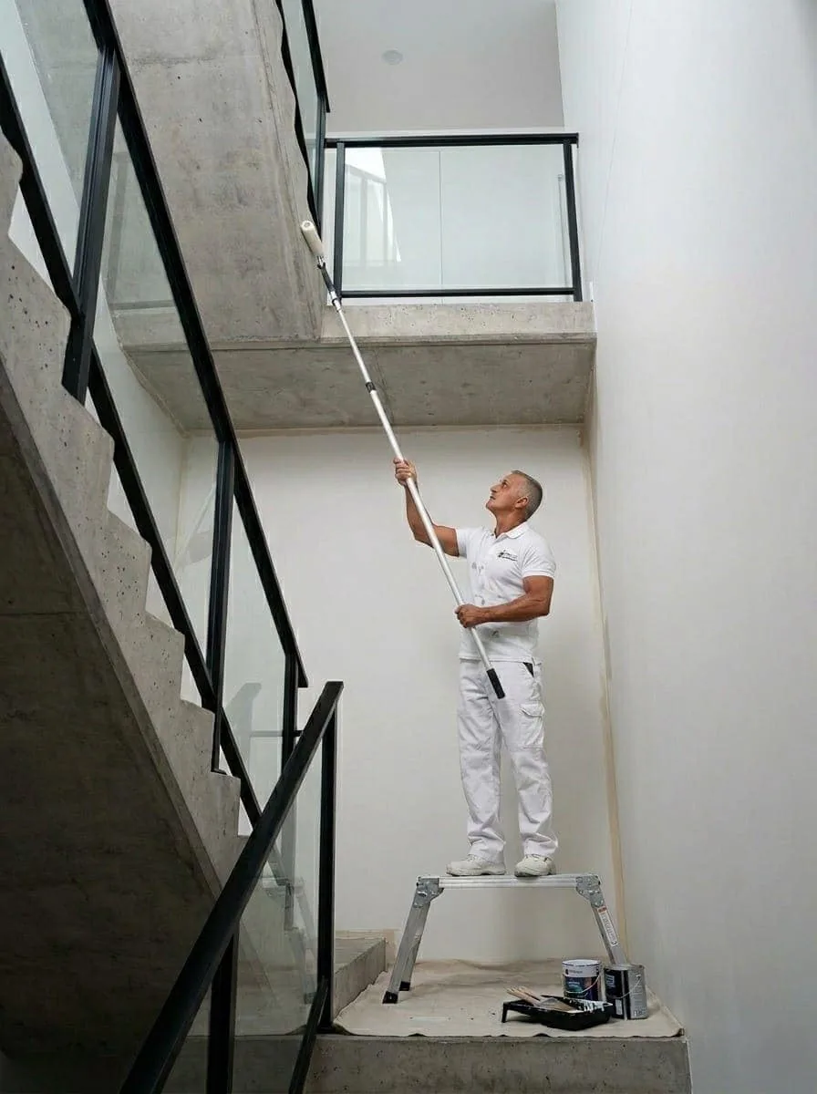 Strata & body corporate — Paintcom painter at work in Sydney